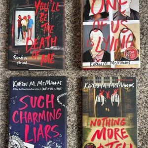 Set of -4 Karen M. McManus books. Young Adult/ Mystery/ Suspense